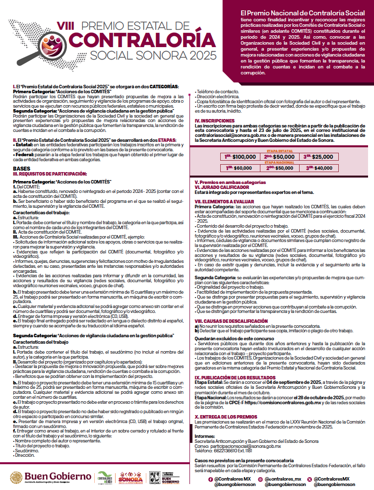 convocatoria premio CS