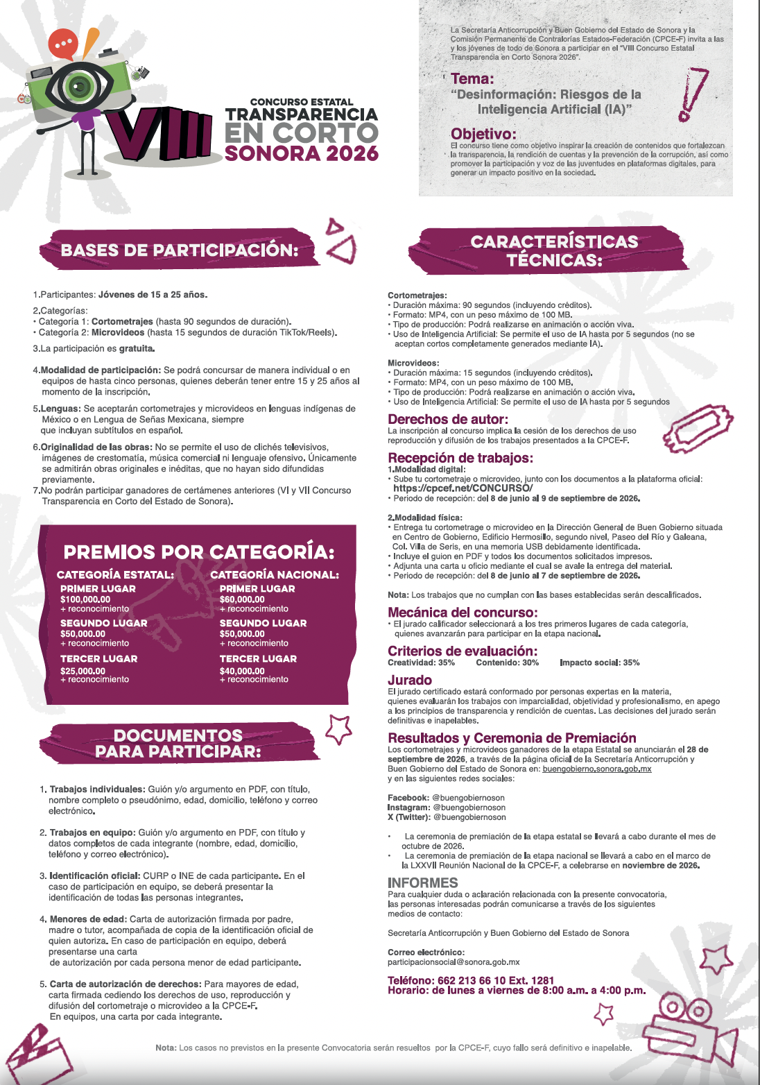 Convocatoria Sonora TC 2026